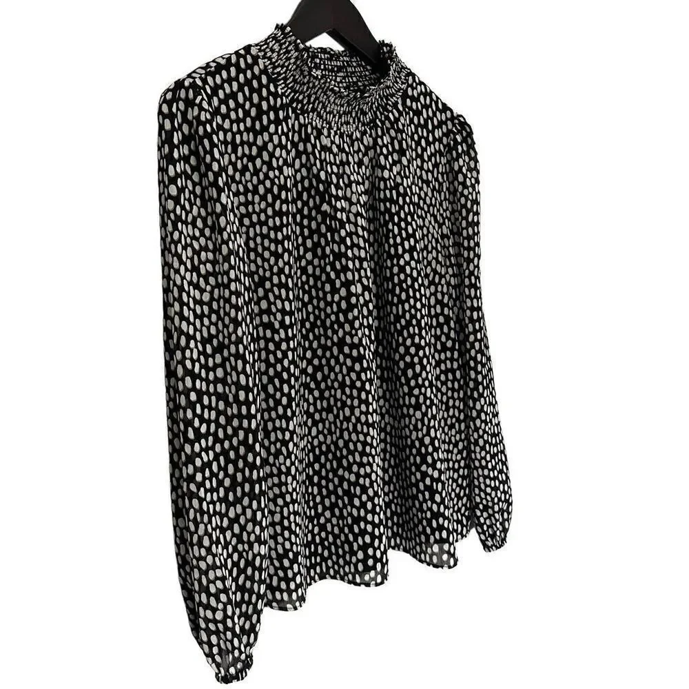 J Crew ruffled blouse size small